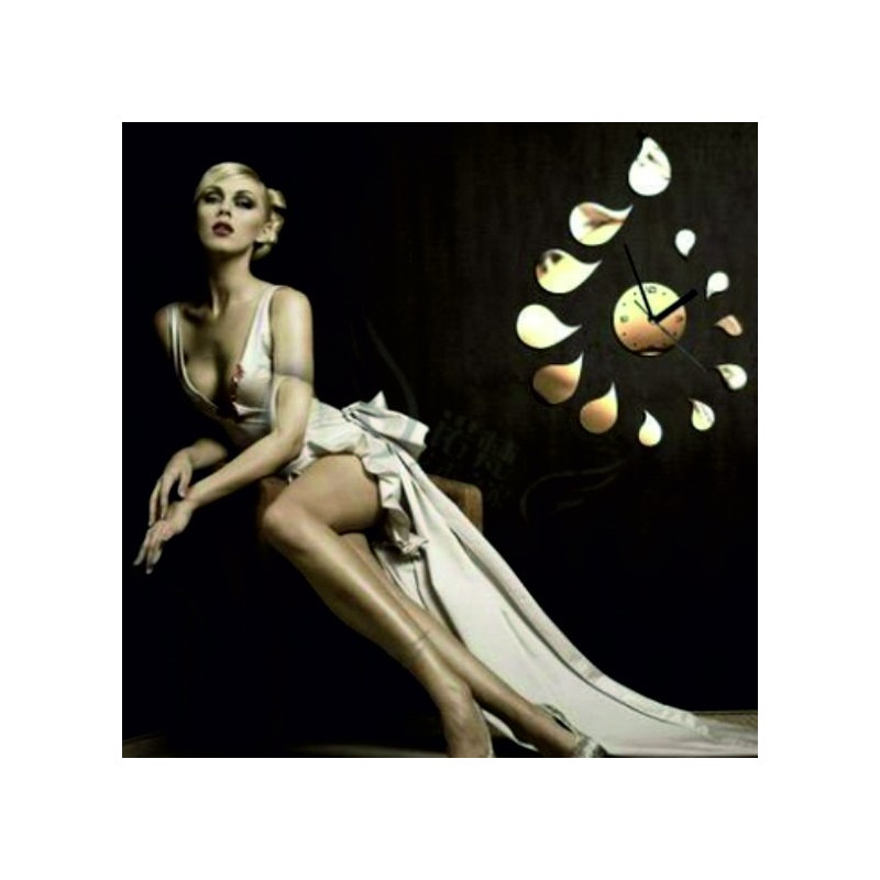 DIY ROZMARIN naklejka na zegar ścienny z kroplą