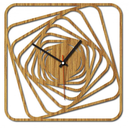 Sentop - MDF Nowoczesny zegar ścienny GARVI HD F015 i czarny