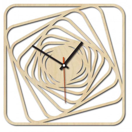 Sentop - MDF Nowoczesny zegar ścienny GARVI HD F015 i czarny