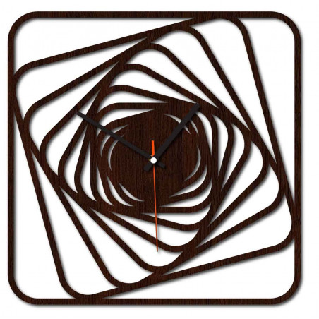 Sentop - MDF Nowoczesny zegar ścienny GARVI HD F015 i czarny