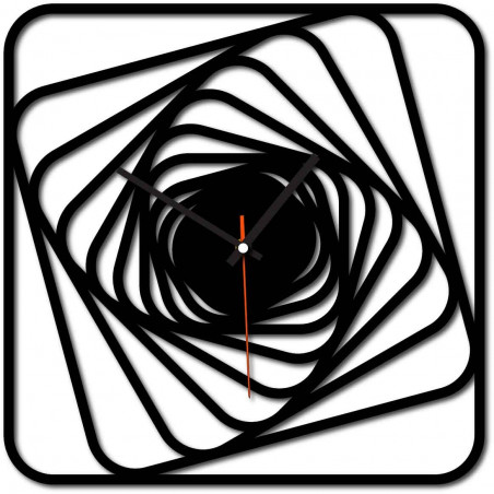 Sentop - MDF Nowoczesny zegar ścienny GARVI HD F015 i czarny