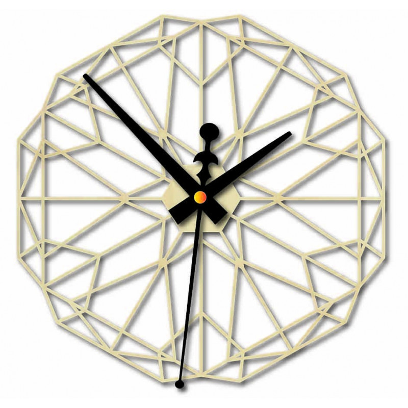 Sentop Geometryczny zegar ścienny wykonany z...