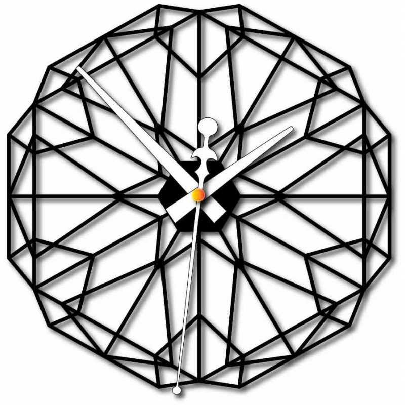 Sentop Geometryczny zegar ścienny wykonany z...