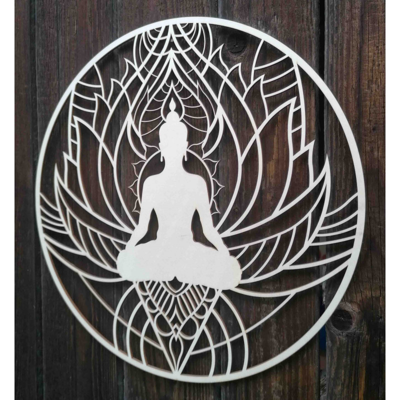 Malowidło ścienne mandala i Budda - POKÓJ