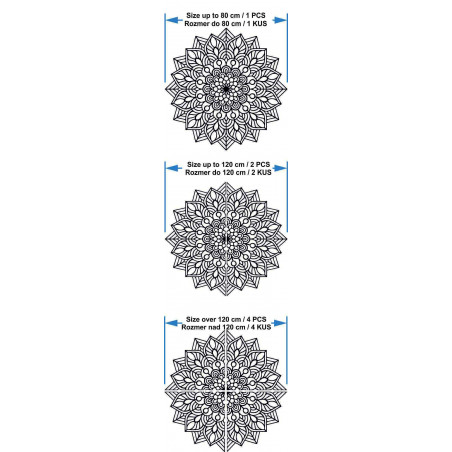 Drewniana mandala na ścianę harmoniczna energia - RANGE