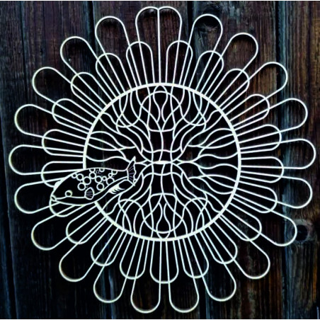 Kwiatowy obraz Zabawy i Piękna z rybą - POKÓJ