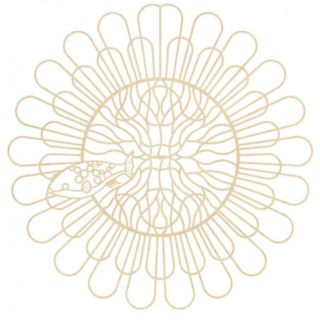 Kwiatowy obraz Zabawy i Piękna z rybą - POKÓJ