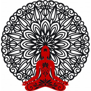 Obraz ścienny 3D Budda w mandali 50, 70, 90 cm 2