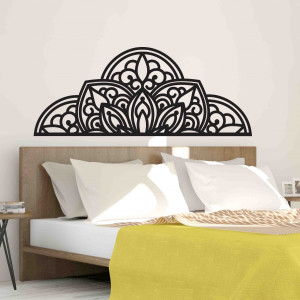 Drewniany obraz ścienny półmandala - BOHEMIA