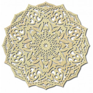 Drewniana mandala na ścianę - CIRCEL 2
