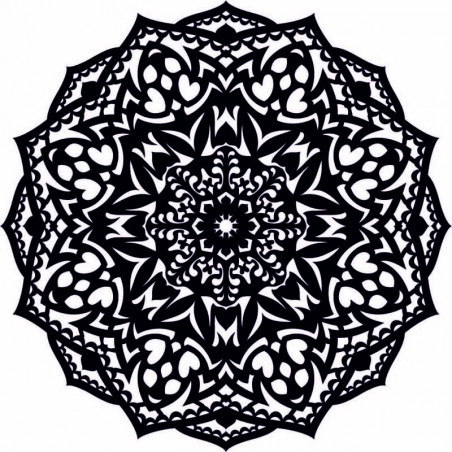 Drewniana mandala na ścianę - CIRCEL