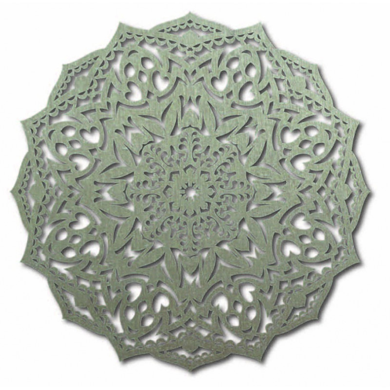 Drewniana mandala na ścianę - CIRCEL