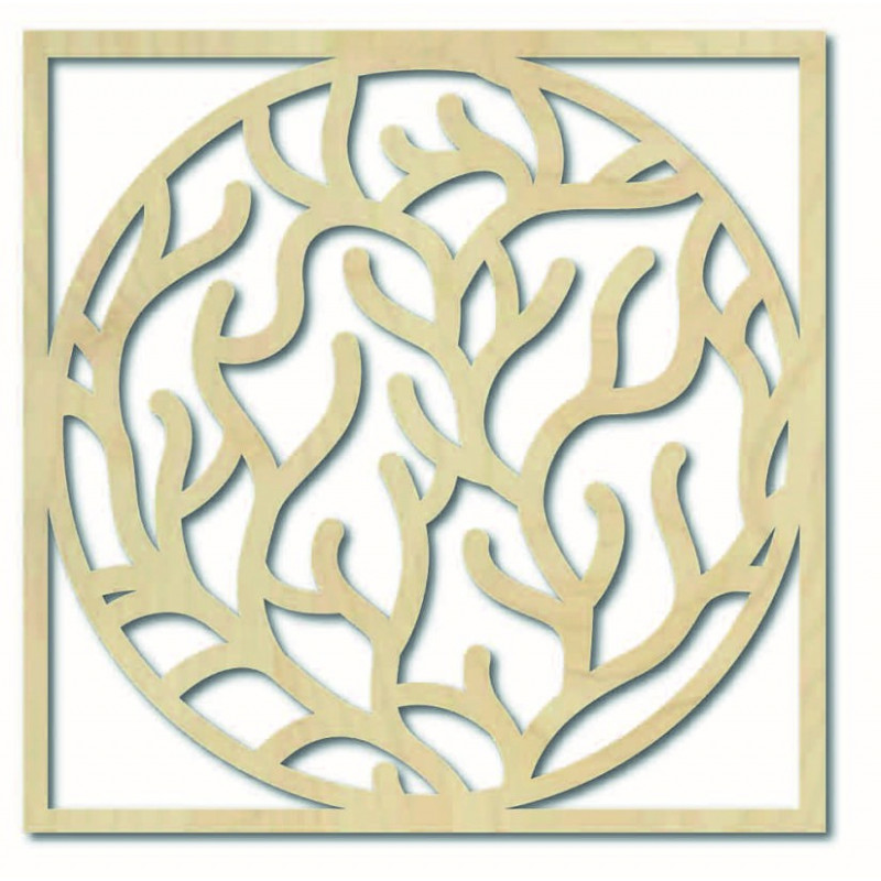 Nowoczesne malowidło ścienne z gałęziami w...