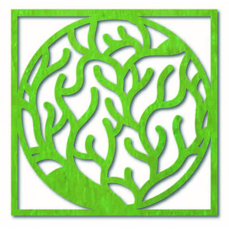 Nowoczesne malowidło ścienne z gałęziami w ramie - STEITI