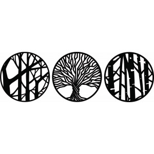 Trzyczęściowy obraz ścienny - YOSED 2