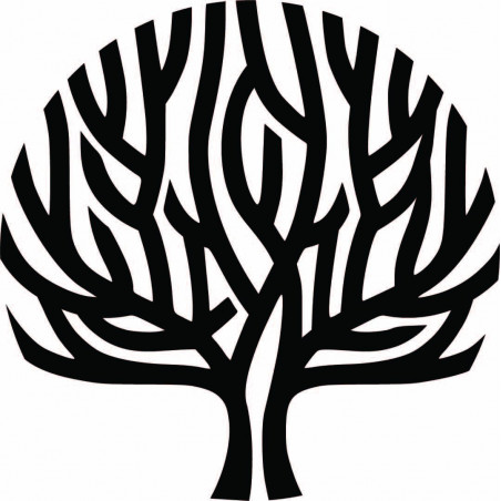 Nowoczesny drewniany obraz ścienny drzewo wiatr w gałęziach - SINGRO