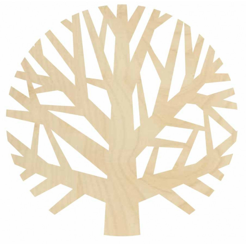 Drewniany obraz ścienny drzewo ze sklejki -...