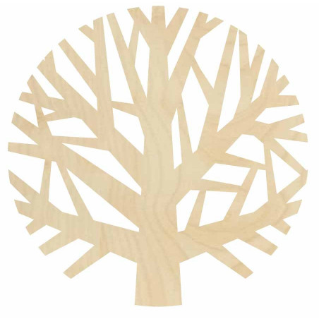 Drewniany obraz ścienny drzewa wykonany ze sklejki - GOGFOG II