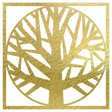 Drewniany obrazek drzewa w ramce - OMARF