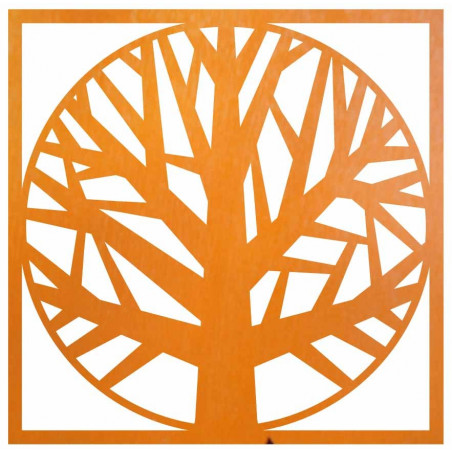 Drewniany obrazek drzewa w ramce - OMARF