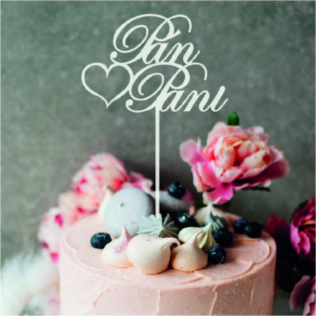 Plastikowa wnęka - dekoracja ciasta "Pan i Pani" - Rozmiar 150 x 222 mm