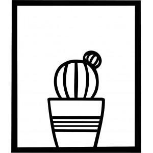 Nowoczesny obraz na ścianie - KAKTUS ALDER | SENTOP 2