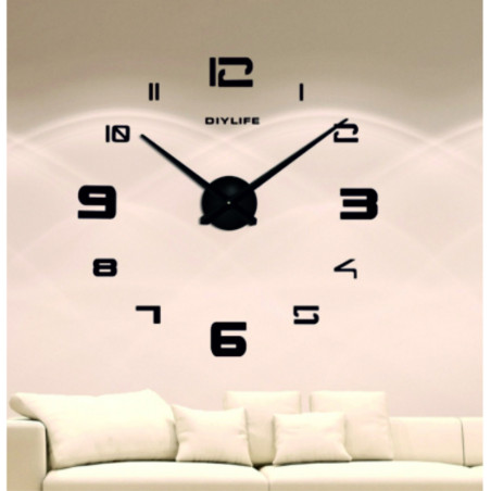 Samoprzylepny zegar ścienny lustrzany PROFI CLOCK 3D Samoprzylepny zegar ścienny lustrzany PROFI CLOCK 3D