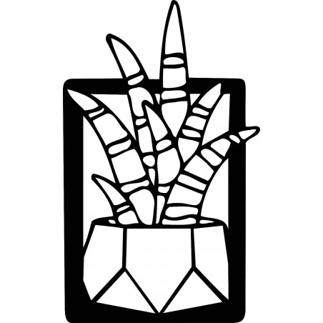 Nowoczesny obraz ścienny z kaktusem - COCO