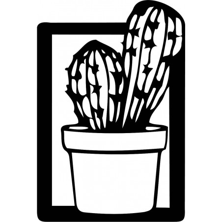 Rzeźbione malowidło ścienne - CACTUS MAGNU | SENTOP
