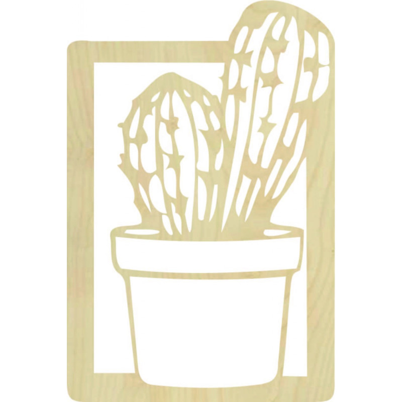 Rzeźbione malowidło ścienne - CACTUS MAGNU |...