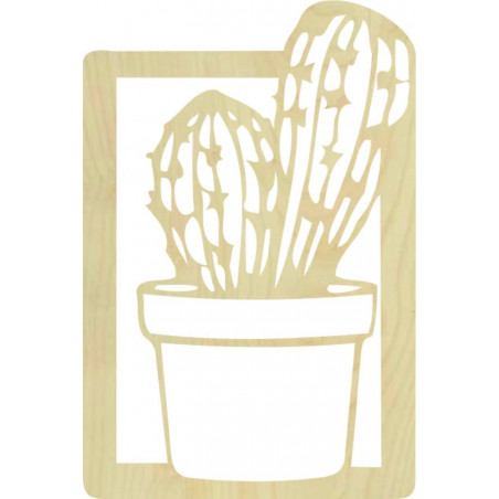 Rzeźbione malowidło ścienne - CACTUS MAGNU | SENTOP