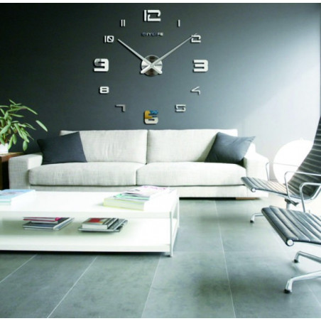 Samoprzylepny zegar ścienny lustrzany PROFI CLOCK 3D Samoprzylepny zegar ścienny lustrzany PROFI CLOCK 3D