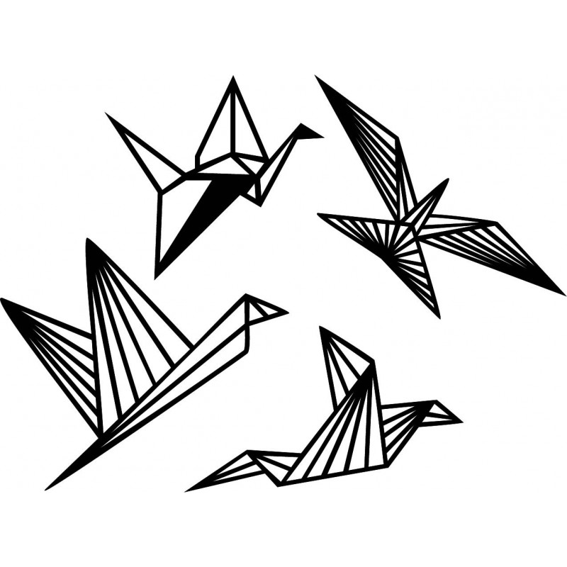 Nowoczesny obraz ścienny - ptaki wolne 4 szt. -...