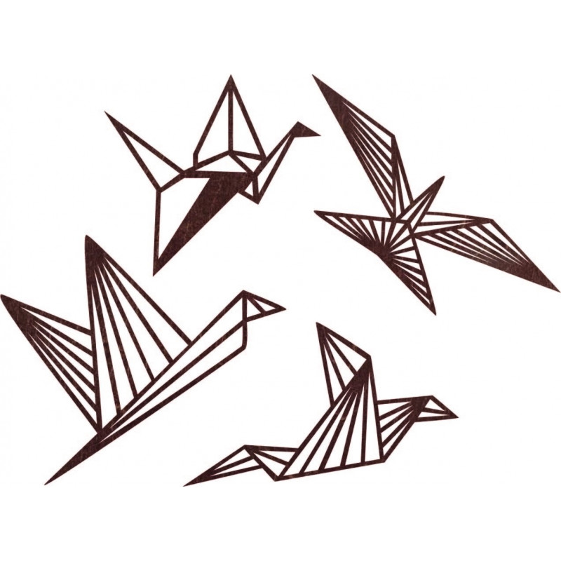 Nowoczesny obraz ścienny - ptaki wolne 4 szt. -...