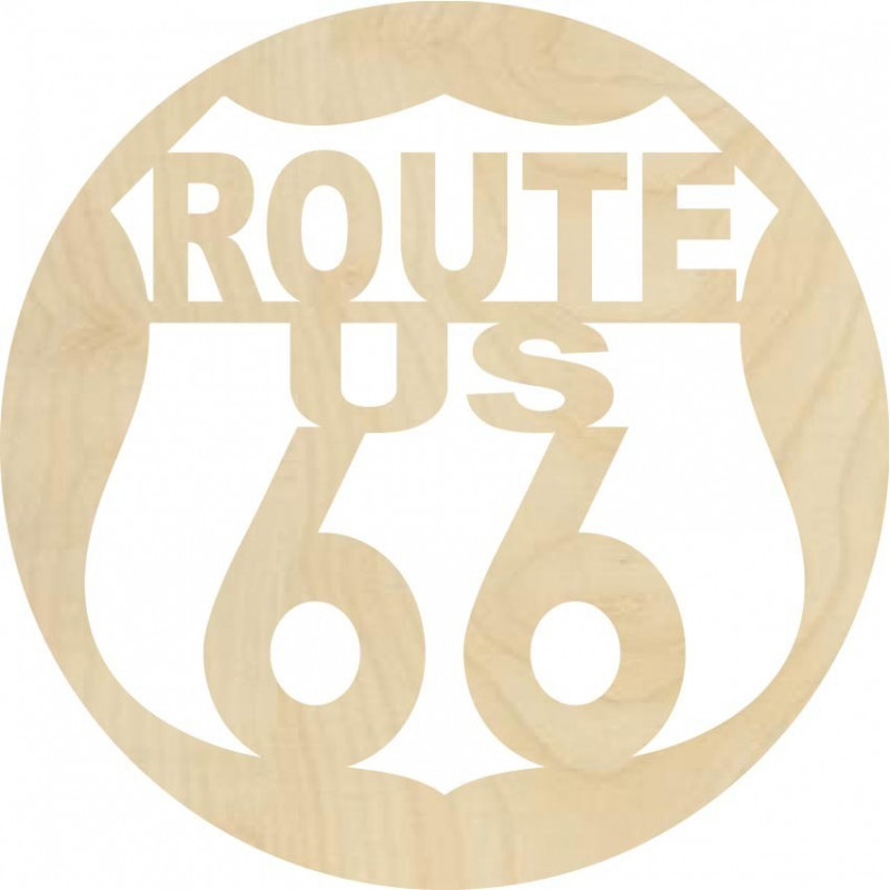Drewniany obraz ścienny U.S. ROUTE 66