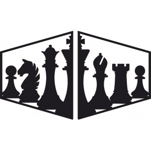 Elegancki obraz na ścianie figury szachowej - MIVAL | SENTOP 2