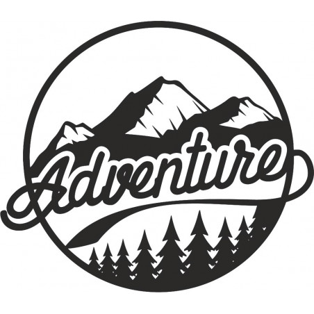 Drewniany obraz ścienny z motywem natury - ADVENTURE
