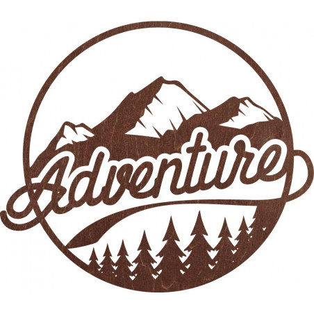 Drewniany obraz ścienny z motywem natury - ADVENTURE