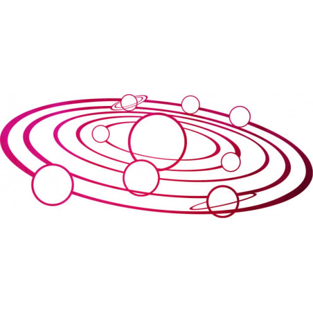 Nowoczesna grafika ścienna Układ Słoneczny - SOLAR