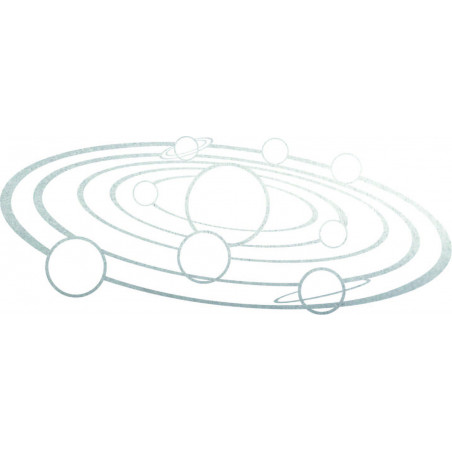 Nowoczesna grafika ścienna Układ Słoneczny - SOLAR