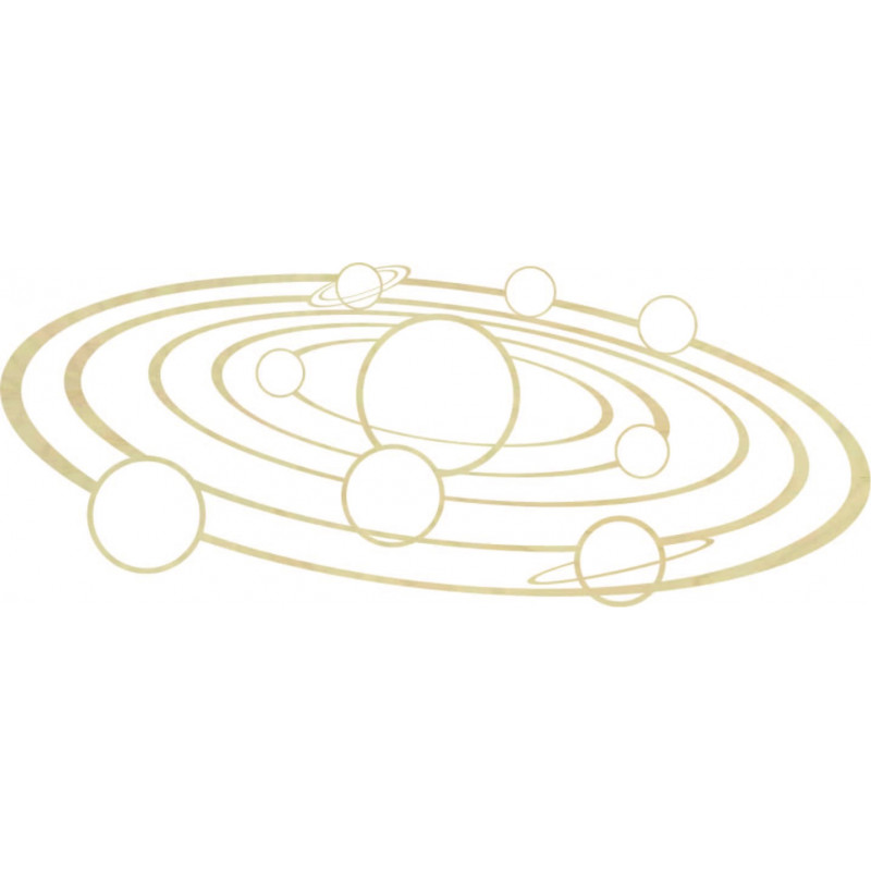 Nowoczesna grafika ścienna Układ Słoneczny - SOLAR