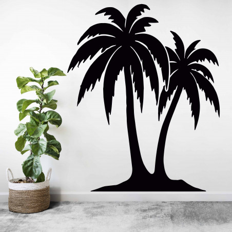 Rzeźbiony obraz na ścianie palmy - TROPICAL | SENTOP