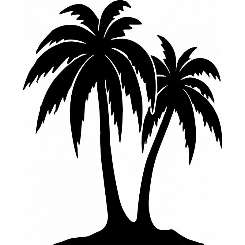 Rzeźbiony obraz na ścianie palmy - TROPICAL |...