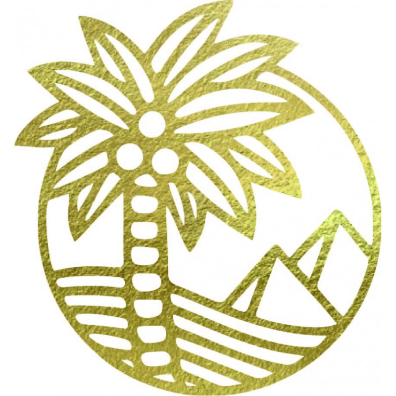 Drewniany obraz ścienny przedstawiający palmę...