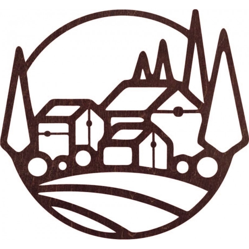 Drewniane domki na ścianę - MOLDE