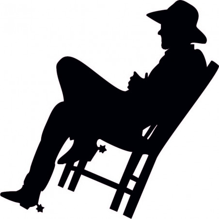 Elegancki drewniany obrazek na ścianę - KOWBOJ | SENTOP