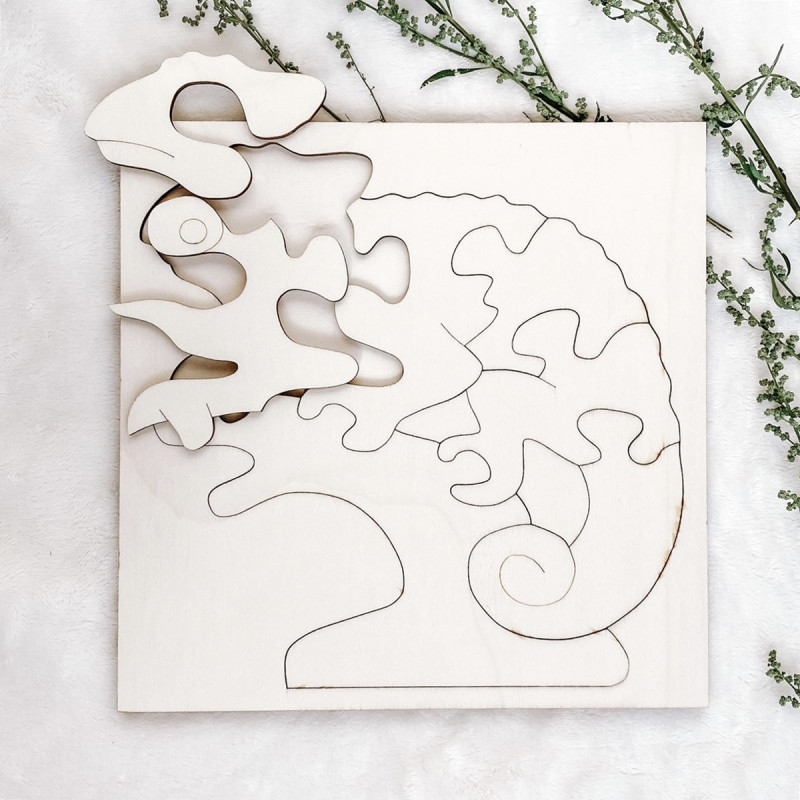 Drewniana wkładka montessori dla dzieci -...