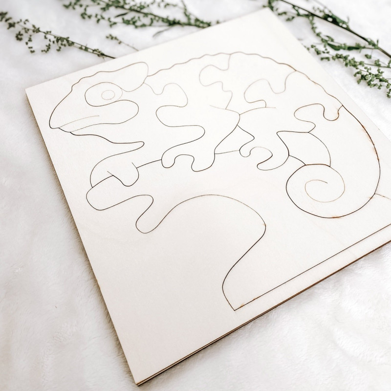 Drewniana wkładka montessori dla dzieci -...