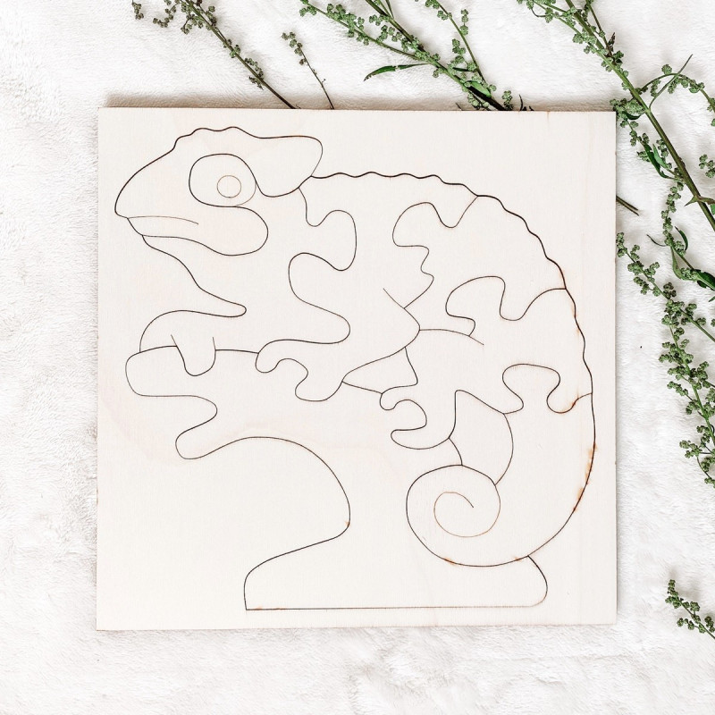 Drewniana wkładka montessori dla dzieci -...