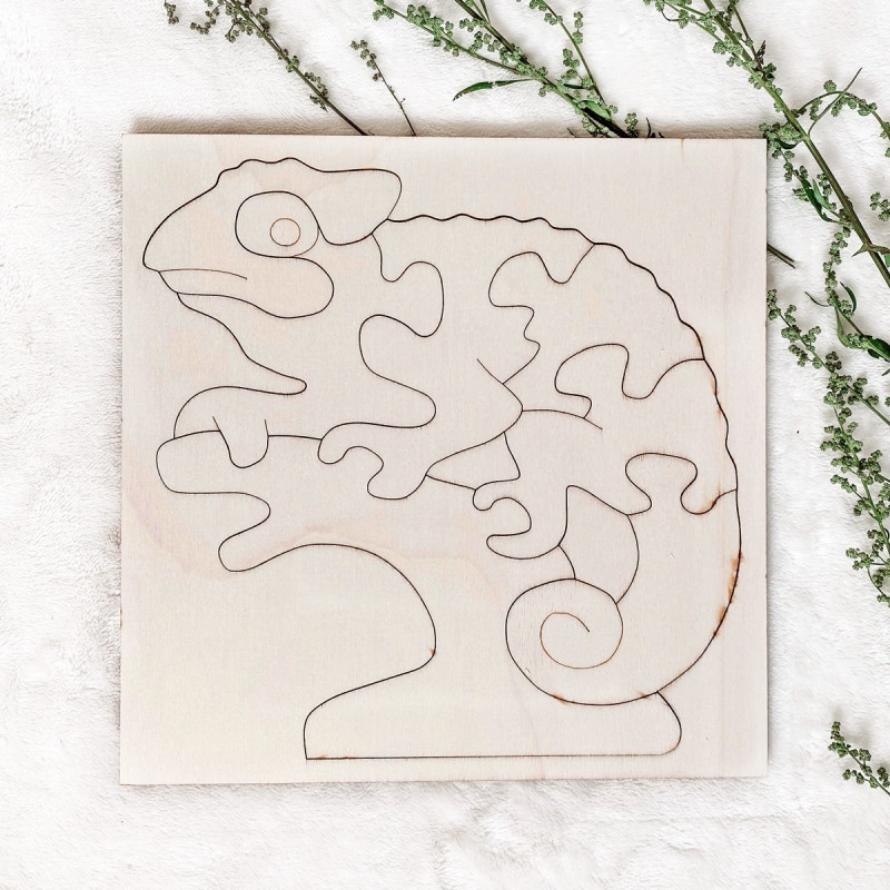 Drewniana wkładka montessori dla dzieci -...